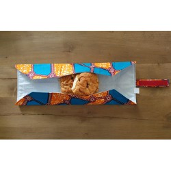 Sandwichwrap oranje/blauw