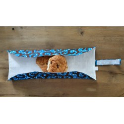 Sandwichwrap blauw/bruin